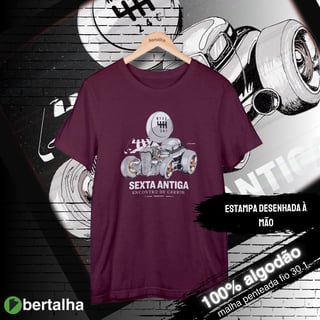 Nome do produto Camiseta || Oficial Sexta Antiga || arte desenhada à mão
