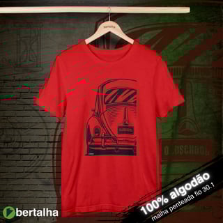Nome do produto Camiseta || Fusca Old School || Black Stamp