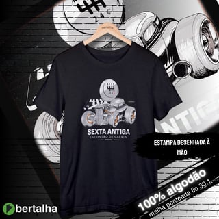 Nome do produto Camiseta || Oficial Sexta Antiga || arte desenhada à mão