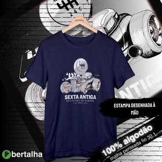 Nome do produto Camiseta || Oficial Sexta Antiga || arte desenhada à mão