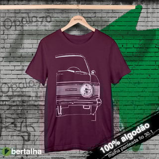 Nome do produto Camiseta || Frente opala 70 || logo branco