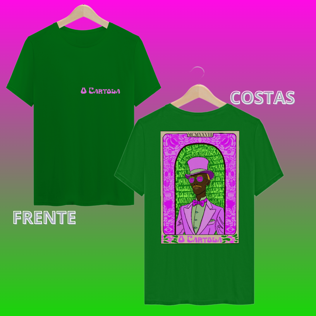 Nome do produto: Camiseta O Cartola - Mangueira