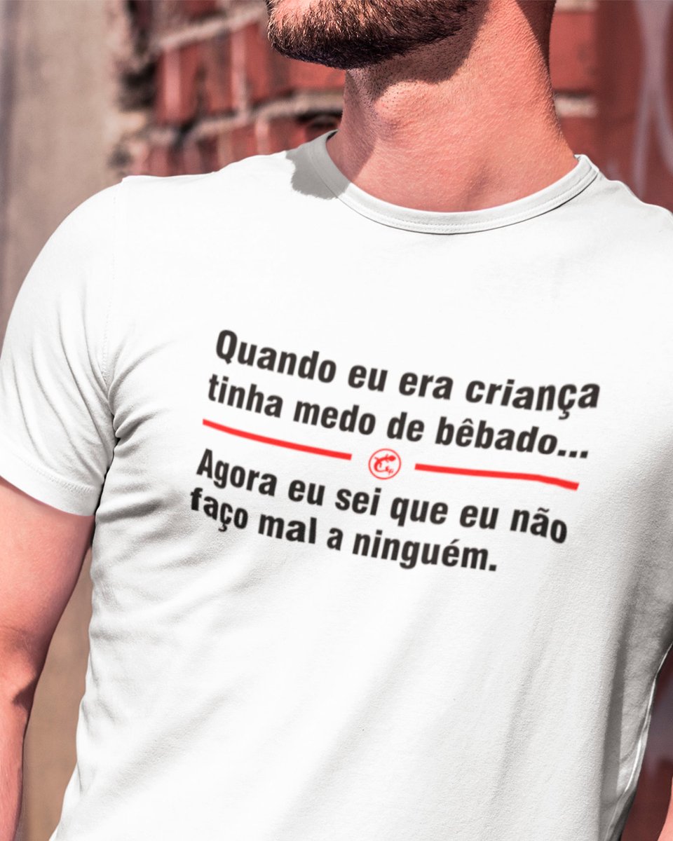 Nome do produto: Camiseta de Boteco Medo de Bêbado