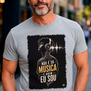 Nome do produto Camiseta Não é só Música