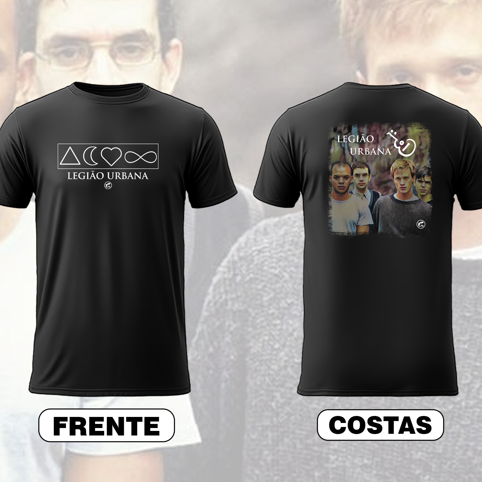 Camiseta Legião Urbana - Frente e Costas