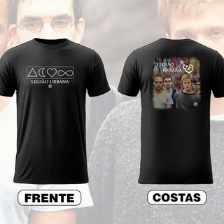 Camiseta Legião Urbana - Frente e Costas