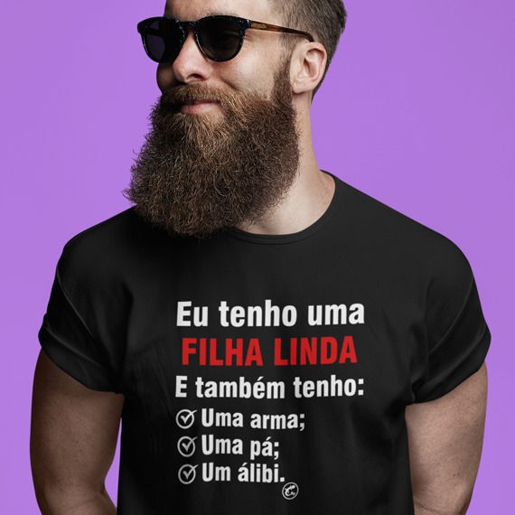 Camiseta Eu Tenho uma Filha Linda