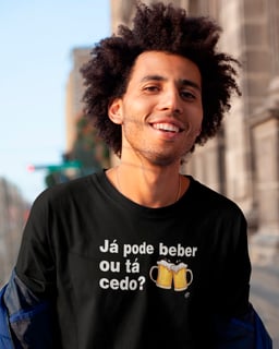 Camiseta de Boteco Já pode beber ou tá cedo?