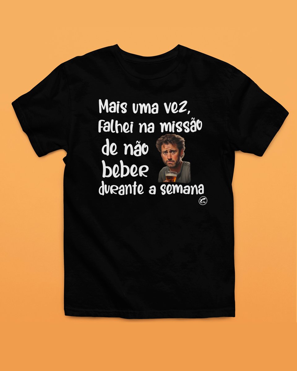 Nome do produto: Camiseta de Boteco Falhei na missão de não beber
