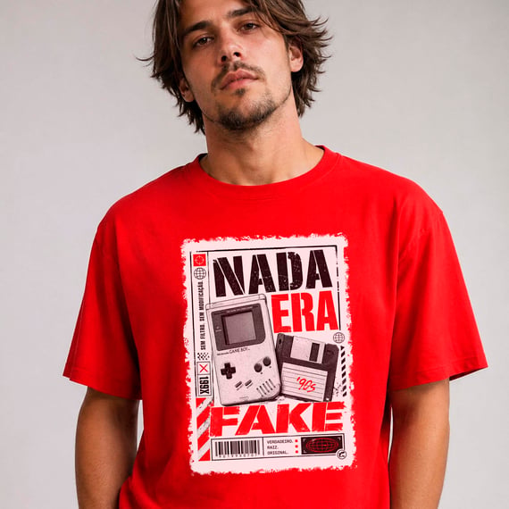 Camiseta Nada era Fake