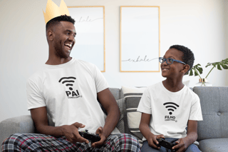 Nome do produto Camiseta Pai e Filho Conectado Parte 1