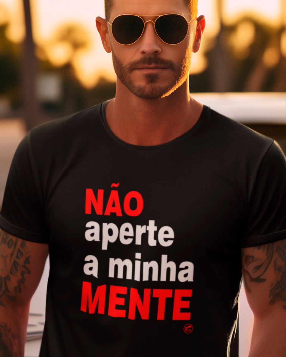 Nome do produto: Camisete de Boteco Não Aperte a Minha Mente