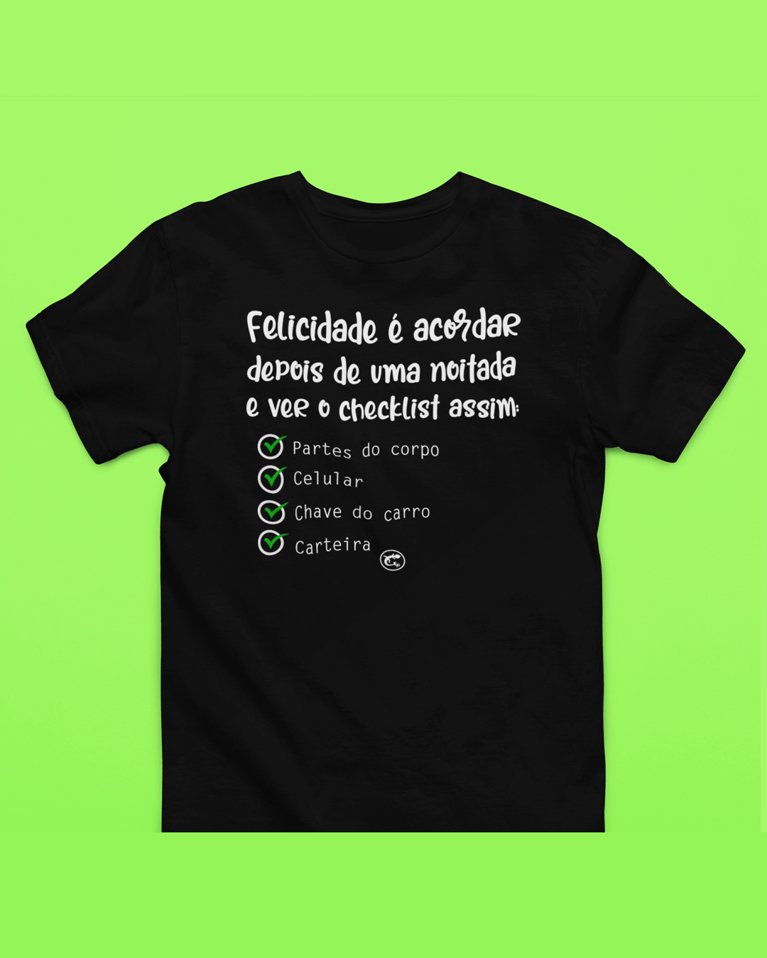 Camiseta de Boteco Felicidade do Checklist