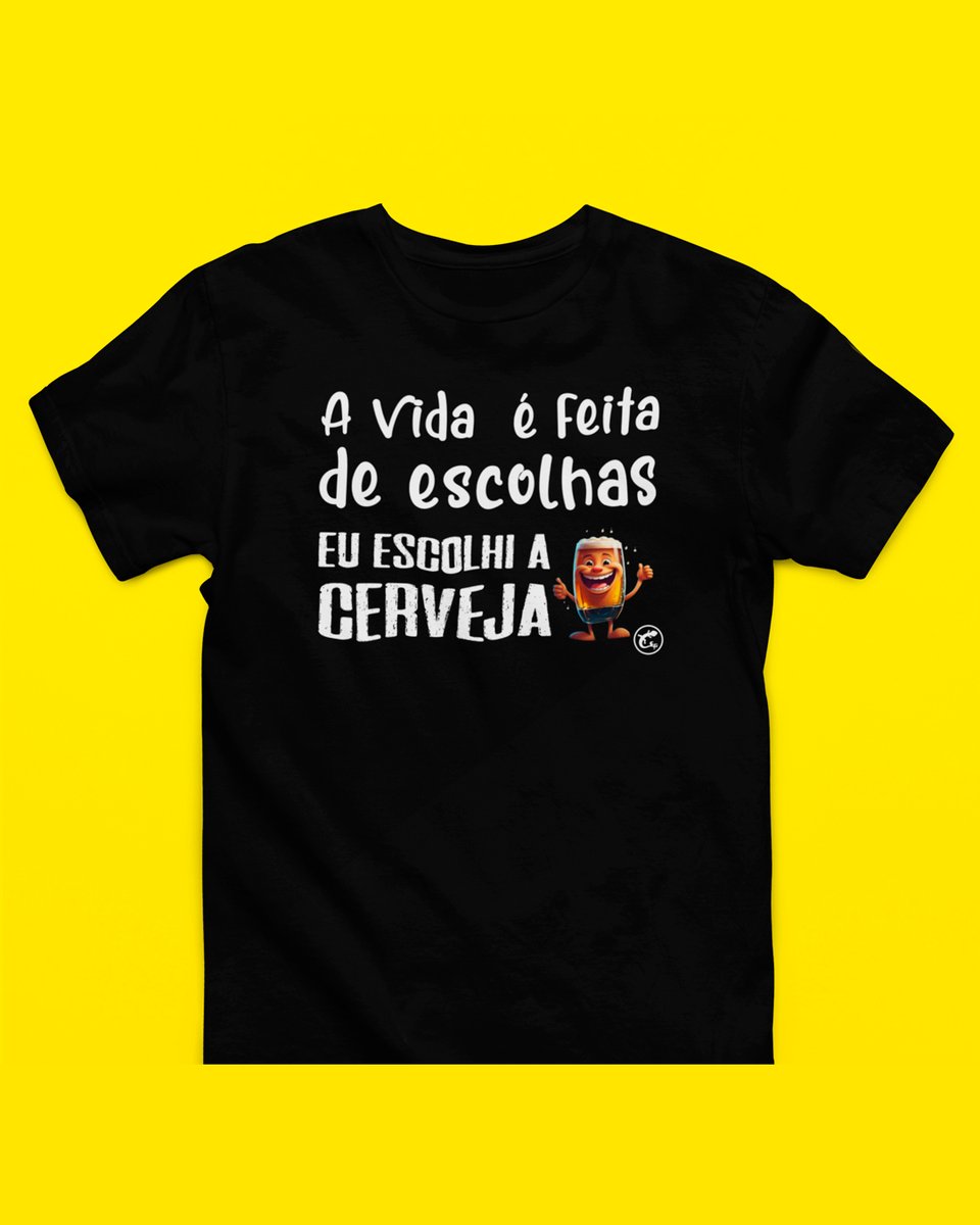 Nome do produto: Camiseta de Boteco A vida é feita de escolhas
