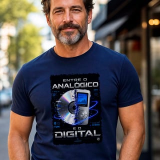 Camiseta entre o analógico e o digital - anos 2000