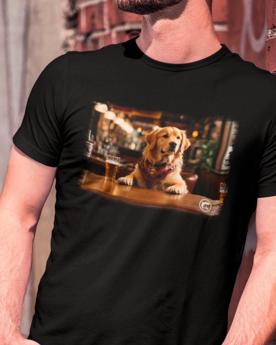Nome do produto: Camiseta de Boteco Melhores Amigos do Homem - Golden Retriever