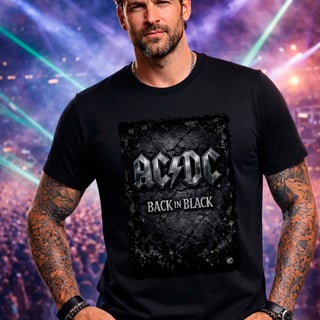 Nome do produto Camiseta AC/DC Black In Black