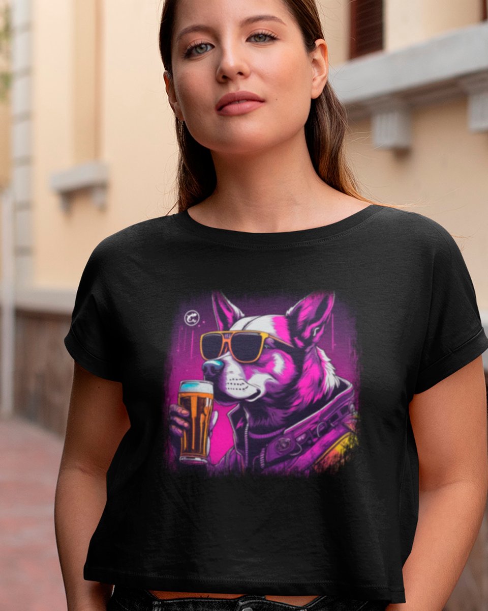 Nome do produto: Camiseta Cropped Melhores Amigos do Homem