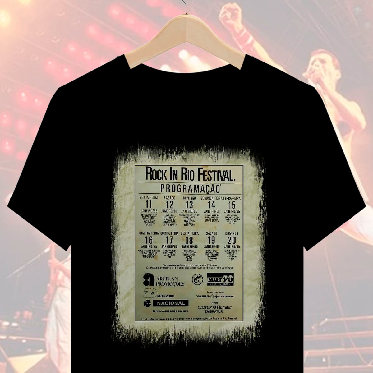 Nome do produto: Camiseta Rock In Rio 1985