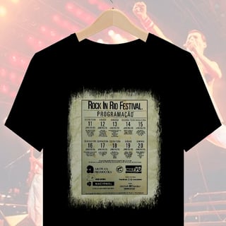 Camiseta Rock In Rio 1985