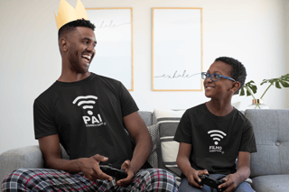 Nome do produto Camiseta Pai e Filho Conectado Parte 2