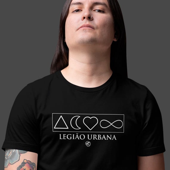 Nome do produto: Camiseta Legião Urbana - Símbolos