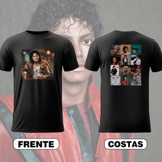 Camiseta Michael Jackson - Frente e Costas
