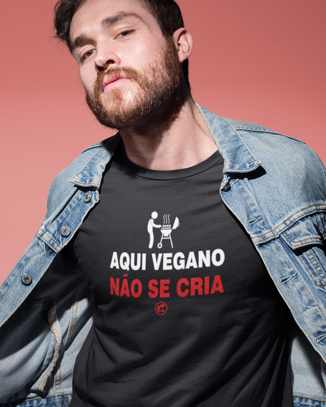 Camiseta Aqui Vegano não se cria