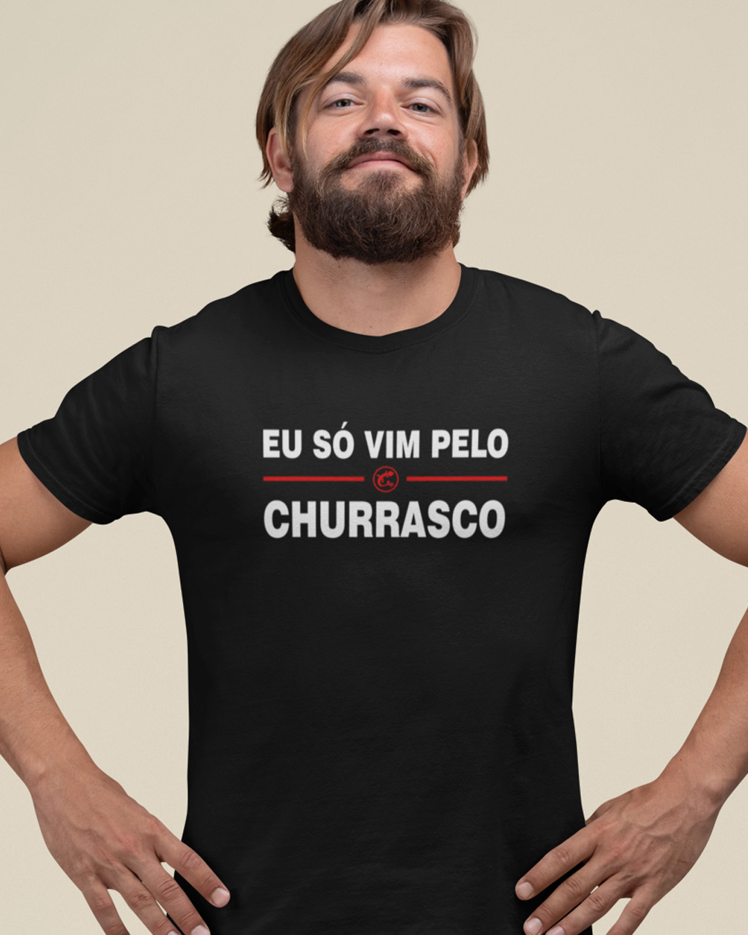 Camiseta Eu só vim pelo churrasco