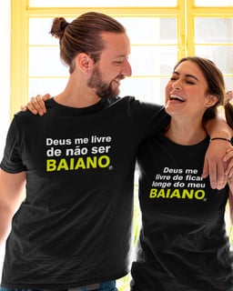Nome do produto Camiseta Deus me livre de não ser BAIANO