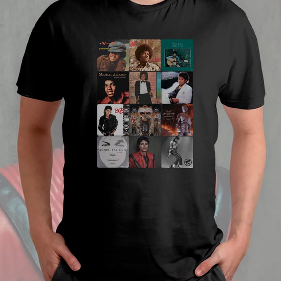 Camiseta Michael Jackson - Discografia