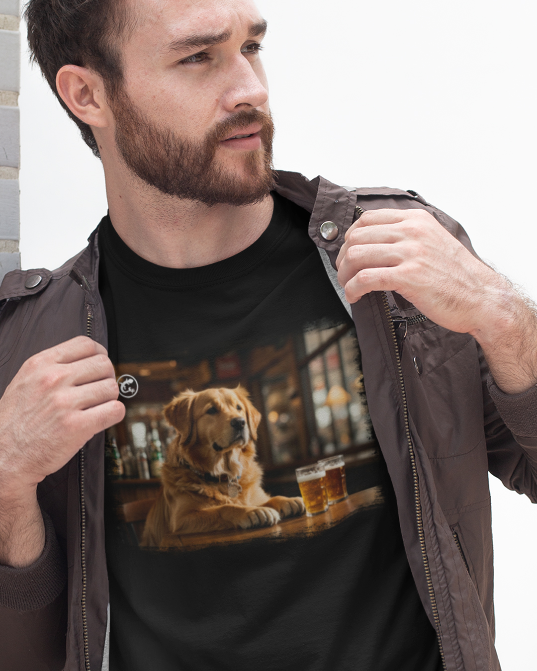 Camiseta de Boteco Melhores Amigos do Homem - Golden Retriever