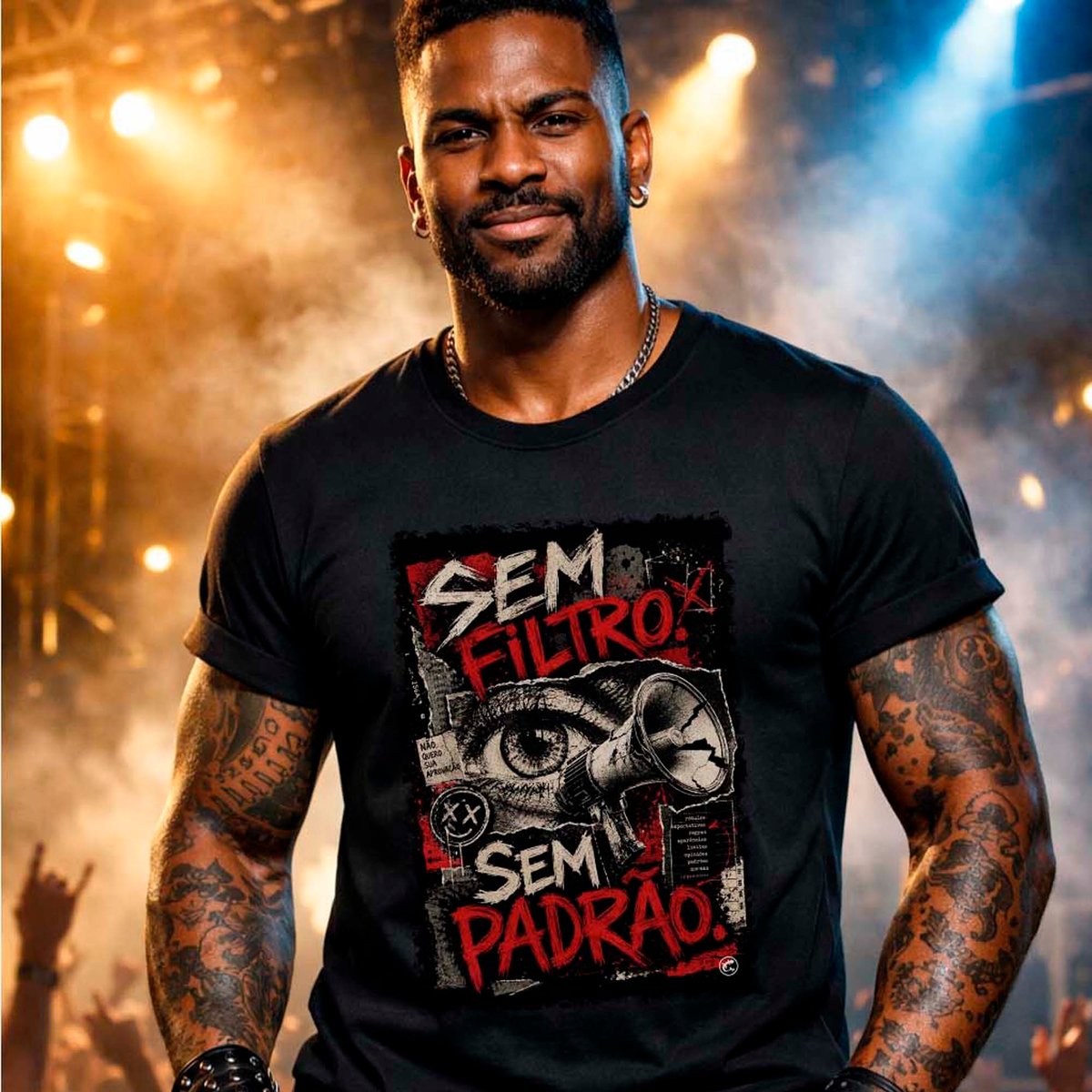 Nome do produto: Camiseta Sem Filtro, Sem Padrão