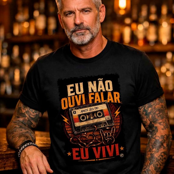 Camiseta eu não ouvi falar, eu vivi