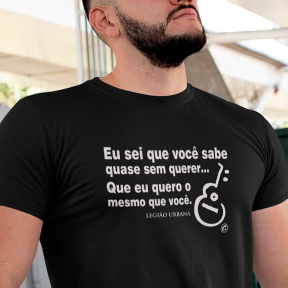 Nome do produto: Camiseta Quase Sem Querer - Legião Urbana