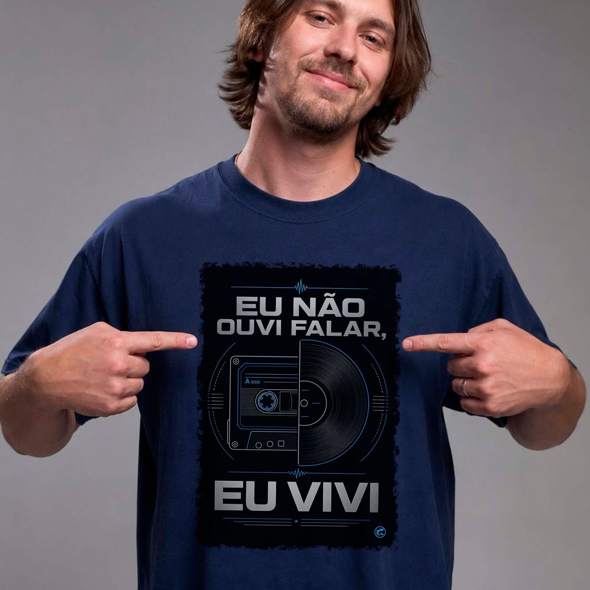 Nome do produto: Camiseta eu não ouvi falar, eu vivi