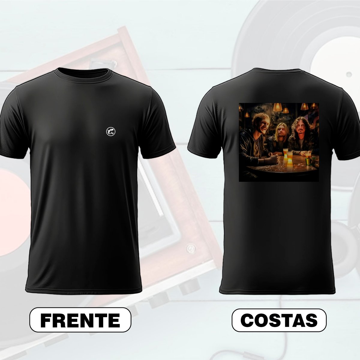 Nome do produto: Camiseta Layne Staley - Kurt Cobain - Chris Cornell