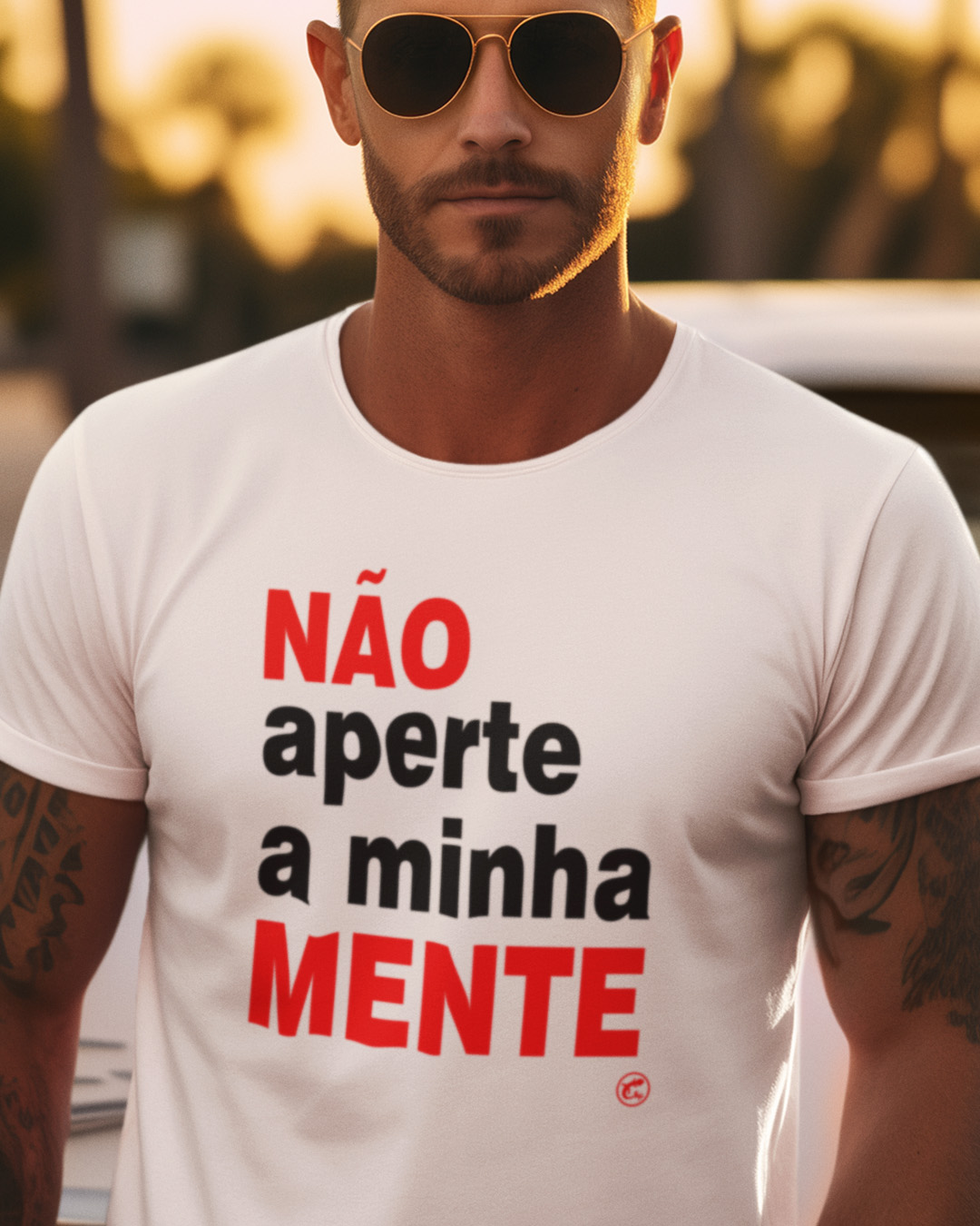 Camisete de Boteco Não Aperte a Minha Mente