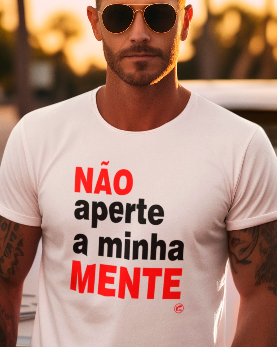 Nome do produto: Camisete de Boteco Não Aperte a Minha Mente