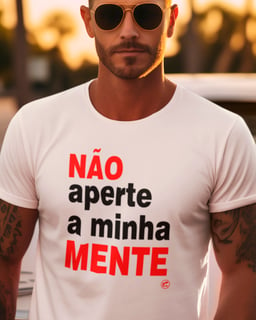 Camisete de Boteco Não Aperte a Minha Mente