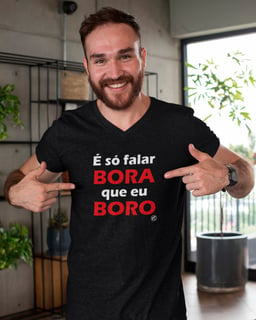 Camiseta de Boteco É só falar Bora que eu Boro