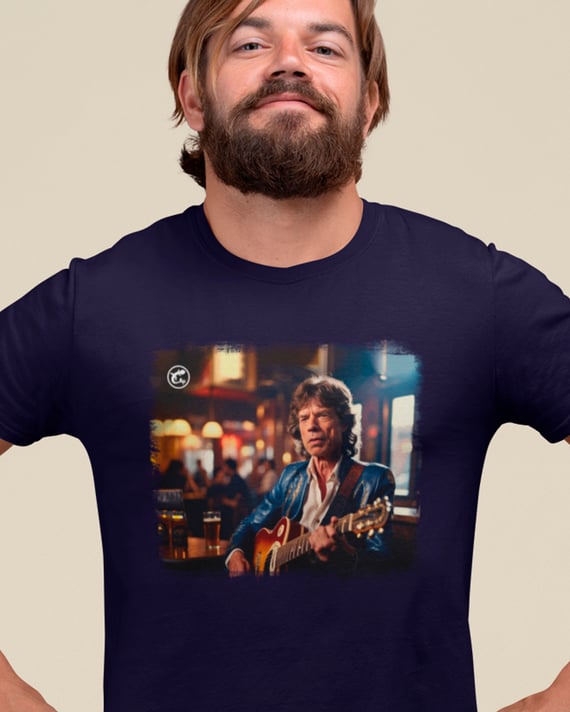 Camiseta de Rock Mick Jagger