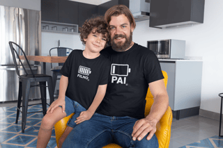 Nome do produto Camiseta Pai e Filho - Bateria Parte 1