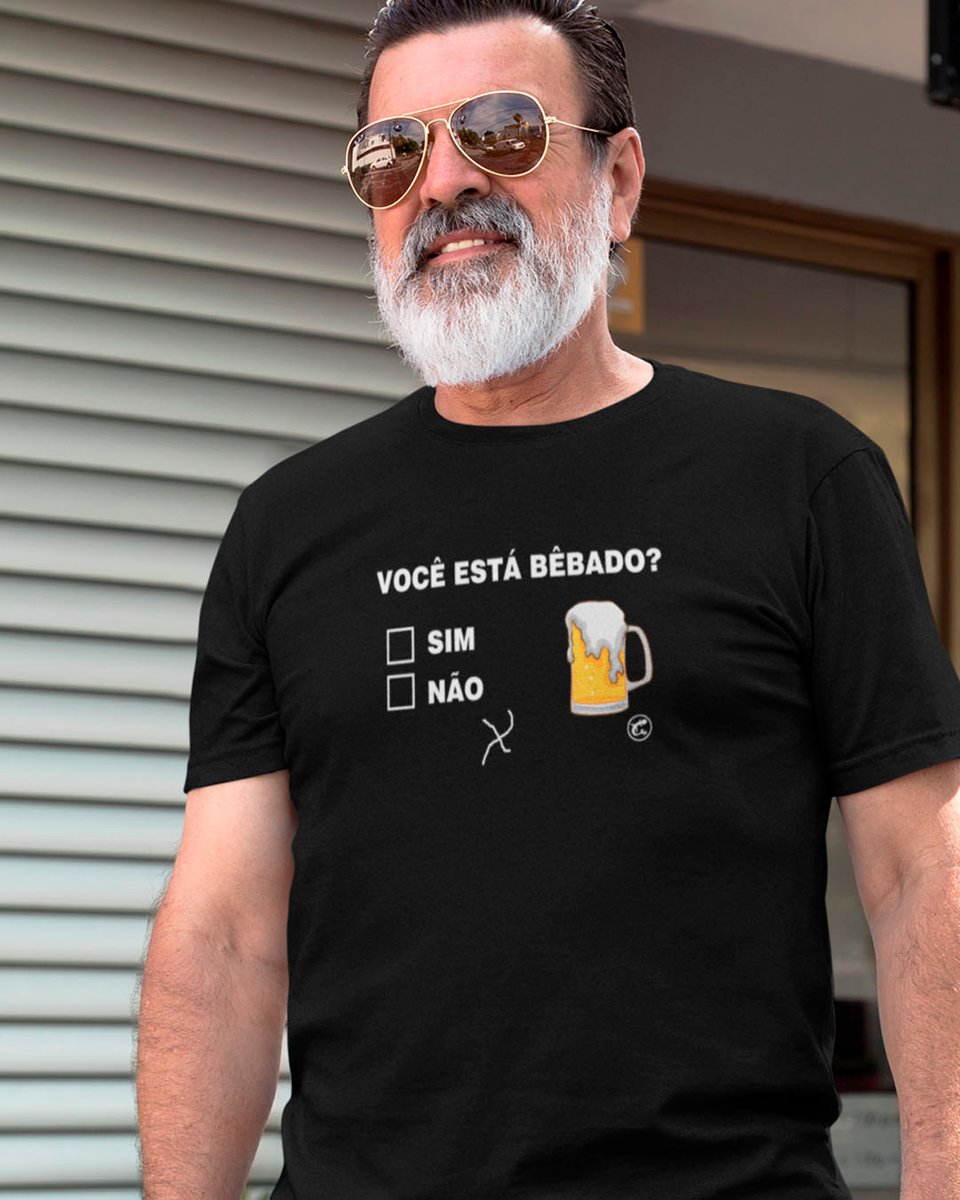 Nome do produto: Camiseta de Boteco Você está bêbado? Sim, não?