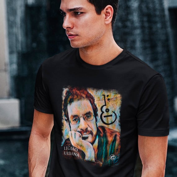 Nome do produto: Camiseta Renato Russo - Legião Urbana