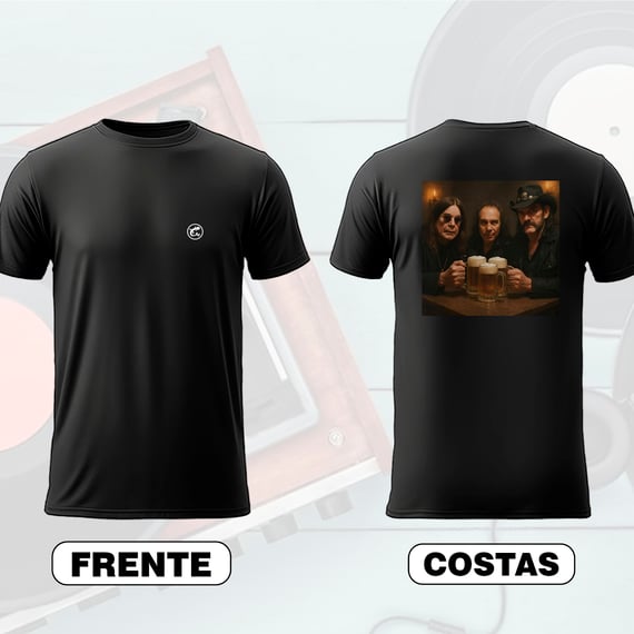 Camiseta Ozzy Osbourne - Ronnie James - Lemmy Kilmister