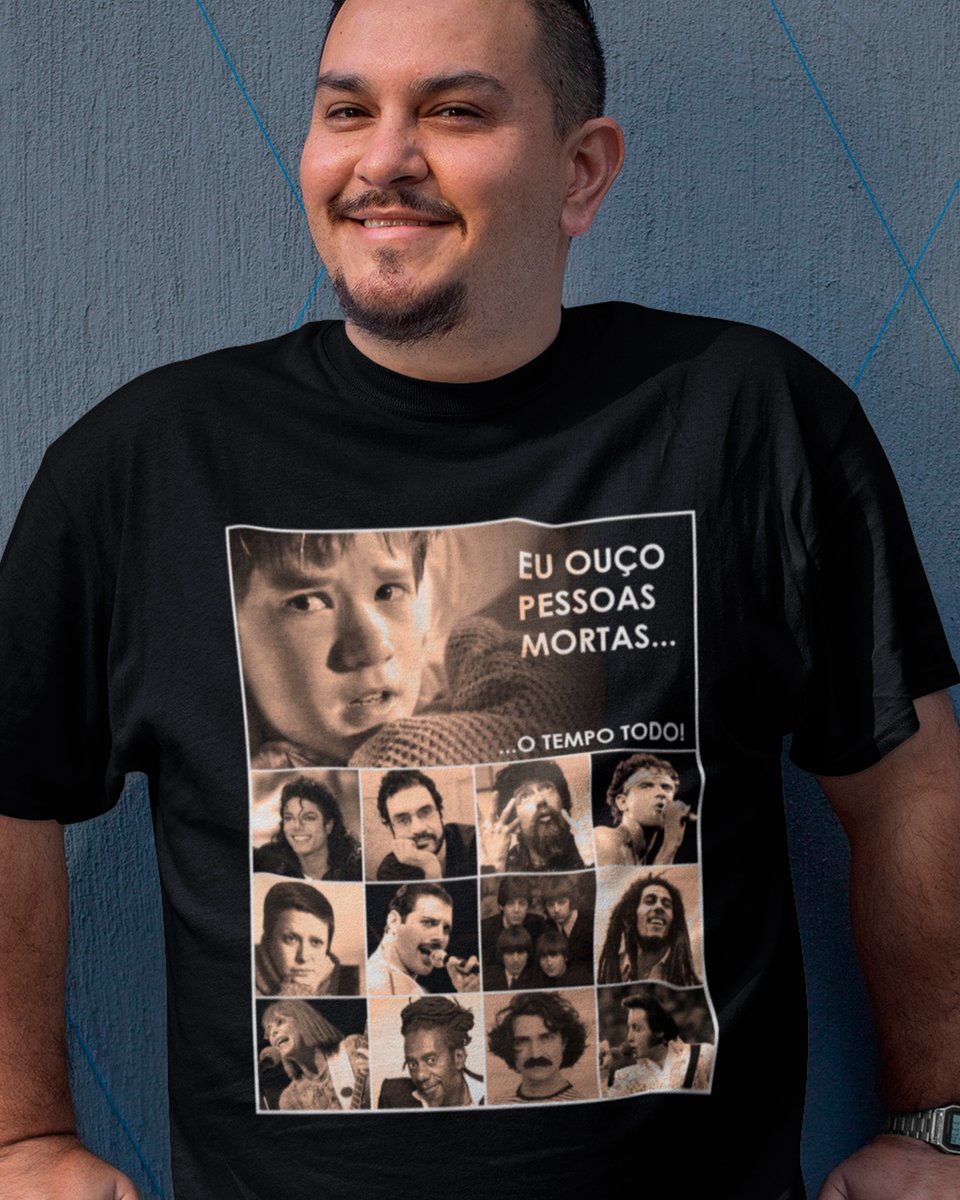 Nome do produto: Camiseta Eu ouço pessoas mortas...O tempo todo! Versão 04 - Plus Size