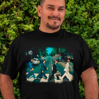 Camiseta de Boteco Plus Size - Os Beatles na Abbey Road