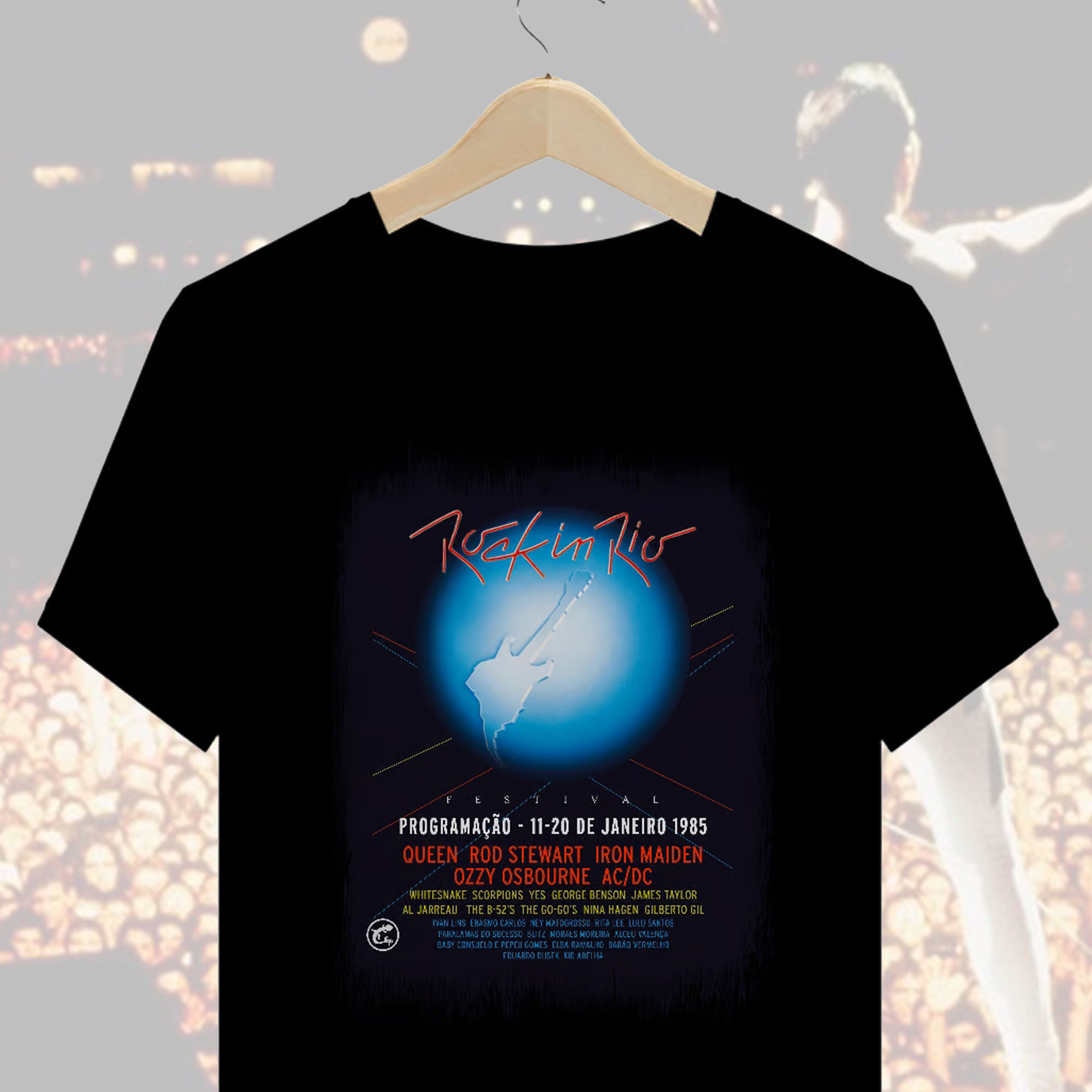 Camiseta Rock In Rio 1985