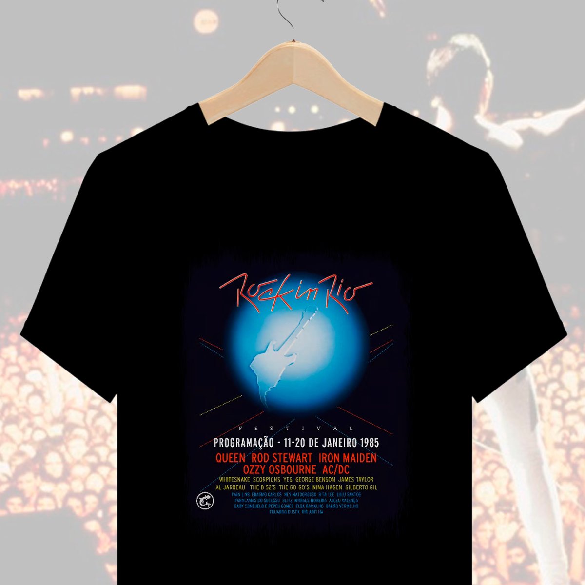 Nome do produto: Camiseta Rock In Rio 1985